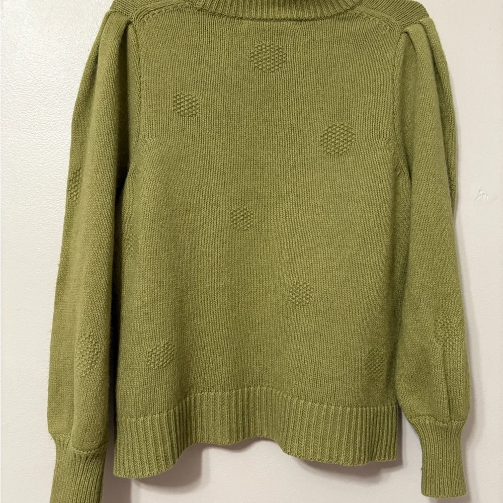 Madewell Textured Olive Crew Neck Sweater - Picture 5 of 5